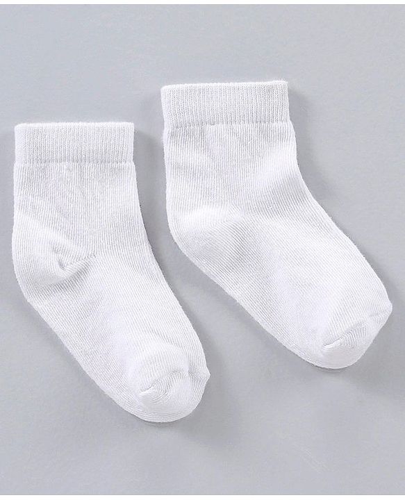 Cute Walk by Babyhug Ankle Length Antibacterial Non Terry Socks Pack Of 3 - White