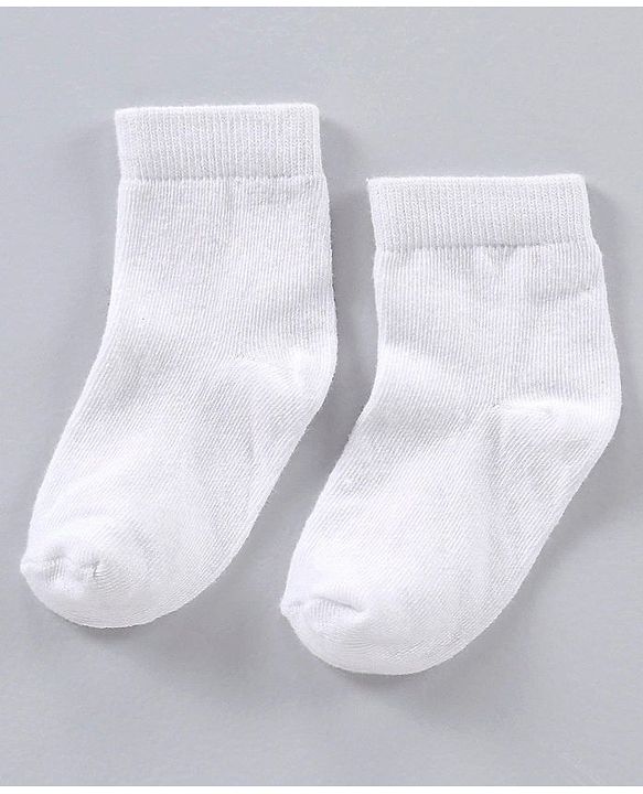 Cute Walk by Babyhug Ankle Length Antibacterial Non Terry Socks Pack Of 3 - White