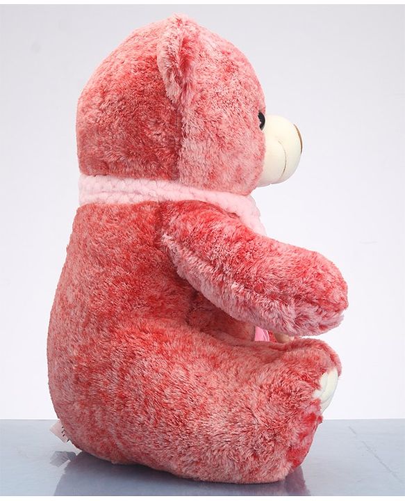 Babyhug Teddy Bear With Muffler Soft Toy - Height 45 cm -Colour May Vary| Cozy Plush Teddy with Stylish Muffler | Fosters Comfort & Emotional Bonding | Soft & Kid-Safe | BIS Certified