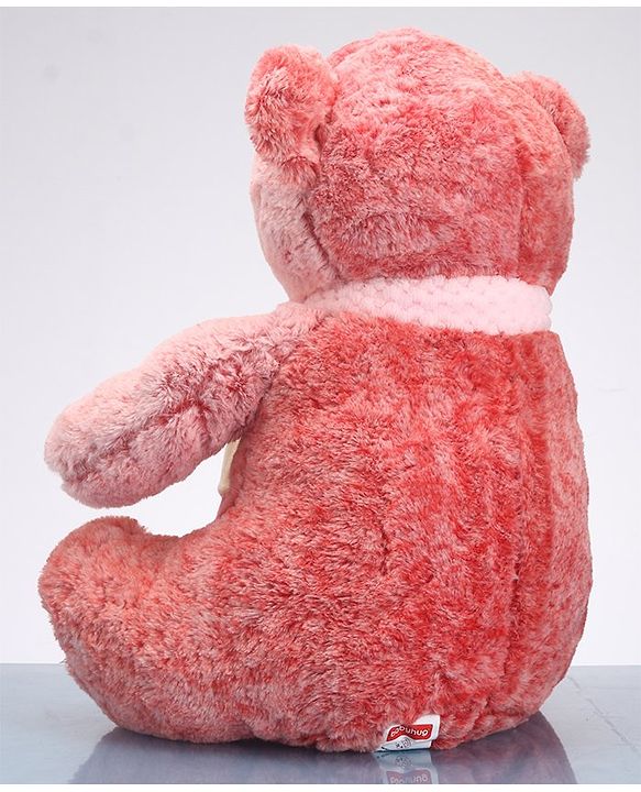 Babyhug Teddy Bear With Muffler Soft Toy - Height 45 cm -Colour May Vary| Cozy Plush Teddy with Stylish Muffler | Fosters Comfort & Emotional Bonding | Soft & Kid-Safe | BIS Certified