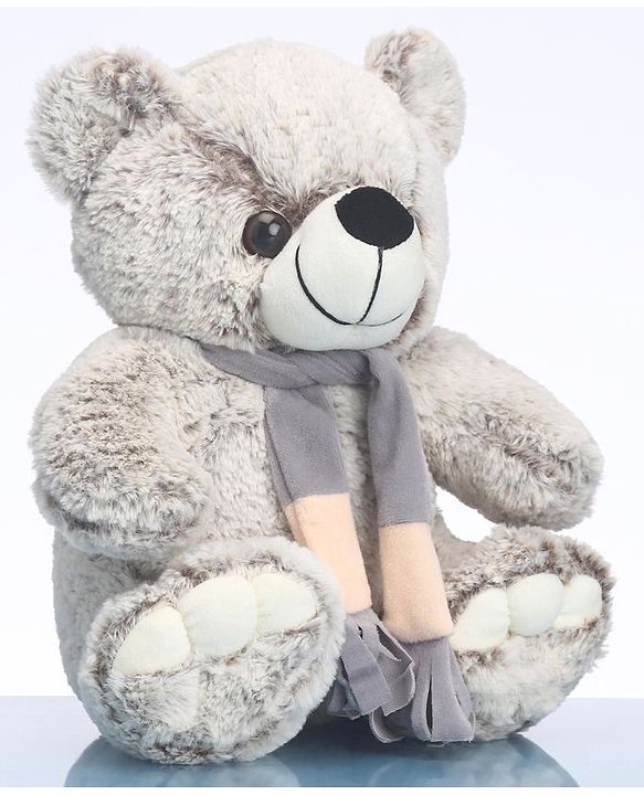 Babyhug Teddy Bear Soft Toy Grey - Height 30 cm