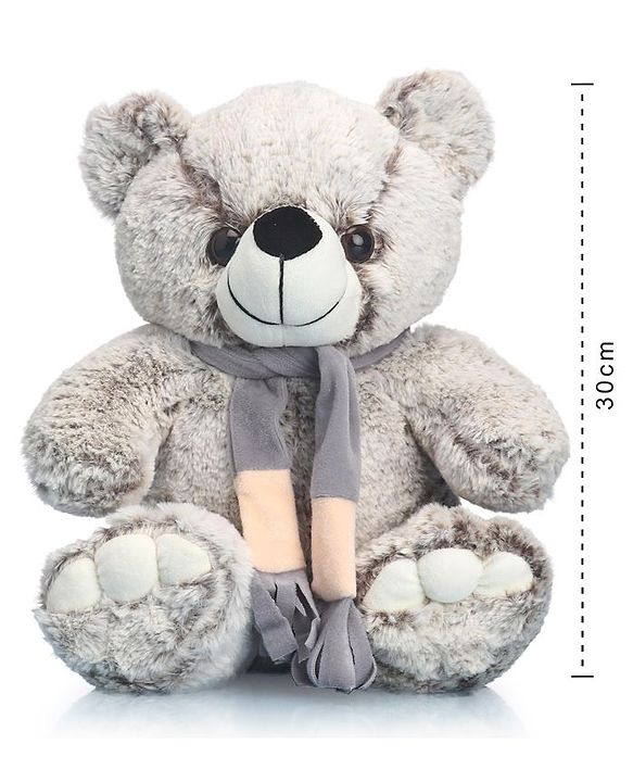Babyhug Teddy Bear Soft Toy Grey - Height 30 cm