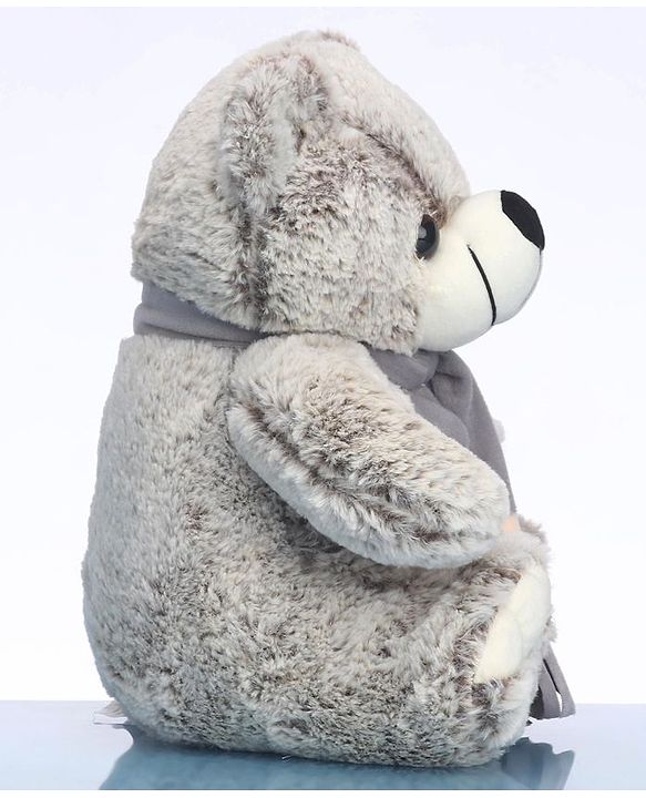 Babyhug Teddy Bear Soft Toy Grey - Height 30 cm