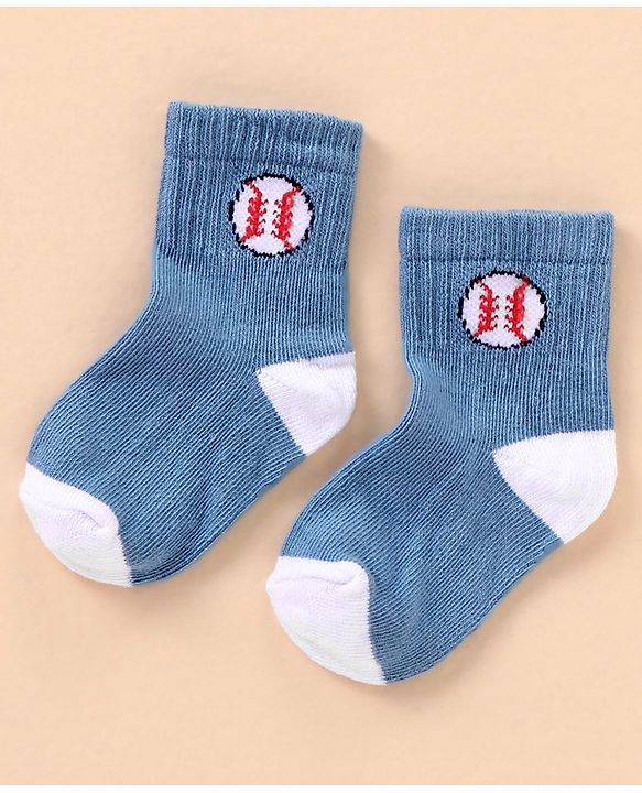 Cutewalk By Babyhug Anti Bacterial Ankle Length Socks Sports Ball Design Pack Of 5- Multicolor