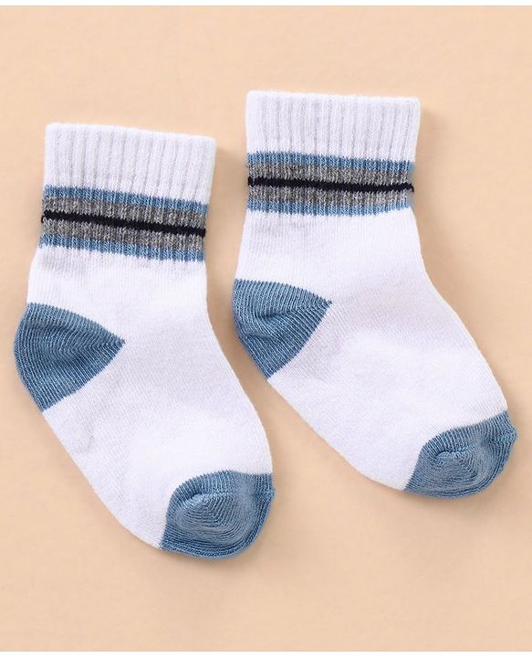 Cutewalk By Babyhug Anti Bacterial Ankle Length Socks Sports Ball Design Pack Of 5- Multicolor