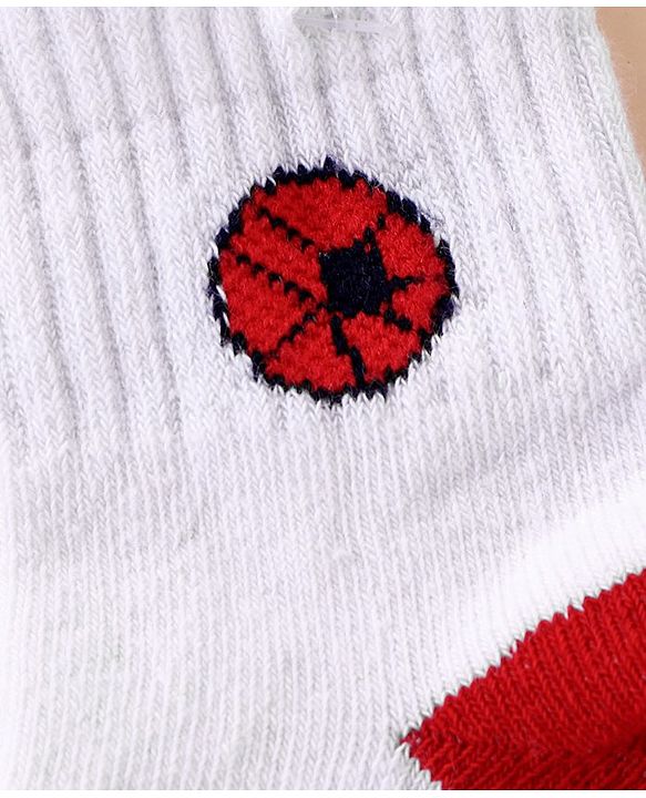 Cutewalk By Babyhug Anti Bacterial Ankle Length Socks Sports Ball Design Pack Of 5- Multicolor