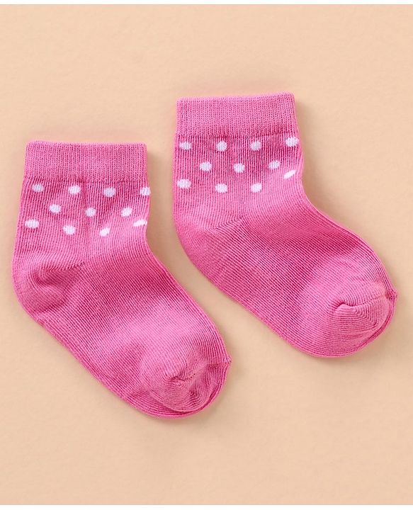 Cute Walk by Babyhug Cotton Anti Bacterial Ankle Length Socks Stripes Design Pack of 5 - Multicolour