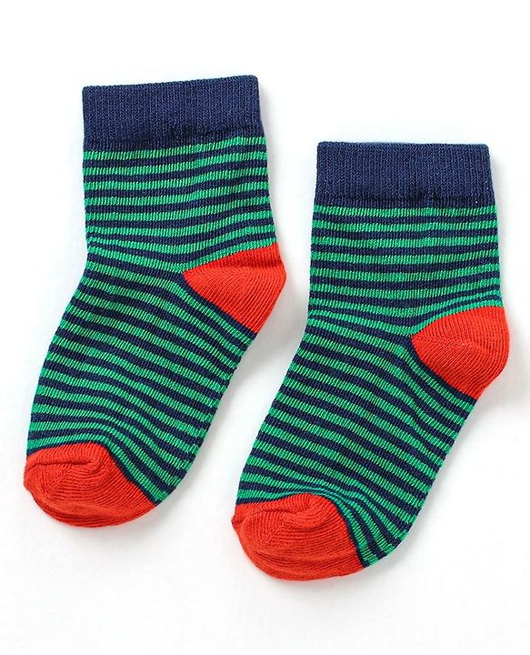 Cutewalk By Babyhug Anti Bacterial Ankle Length Non Terry Socks Dino Design Pack of 5 - Multicolour