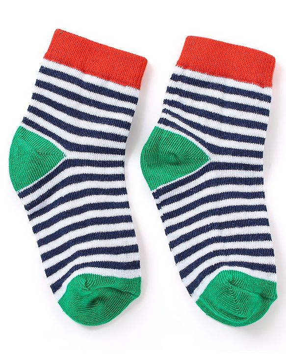 Cutewalk By Babyhug Anti Bacterial Ankle Length Non Terry Socks Dino Design Pack of 5 - Multicolour