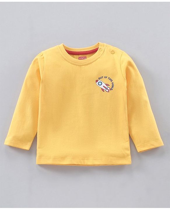 Babyhug Cotton Knit Full Sleeves T-Shirts Multi-Print Pack of 5 - Multicolour