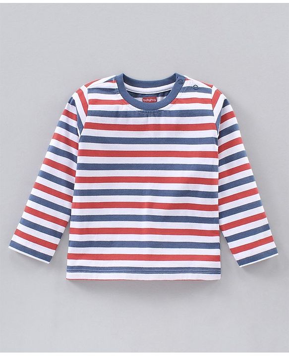 Babyhug Cotton Knit Full Sleeves T-Shirts Multi-Print Pack of 5 - Multicolour