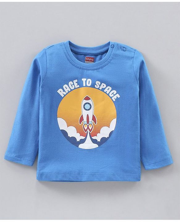 Babyhug Cotton Knit Full Sleeves T-Shirts Multi-Print Pack of 5 - Multicolour