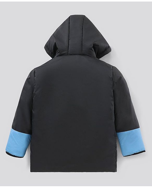Pine Kids Full Sleeves Color Block Hooded Jacket - Multicolour
