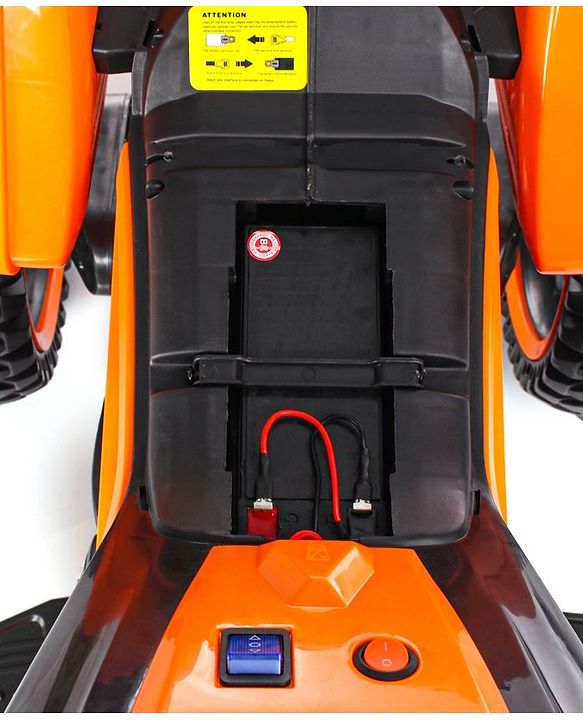Babyhug KTM Three Wheel Battery Operated Ride On Bike - Orange