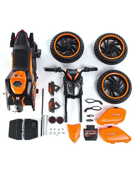 Babyhug KTM Three Wheel Battery Operated Ride On Bike - Orange