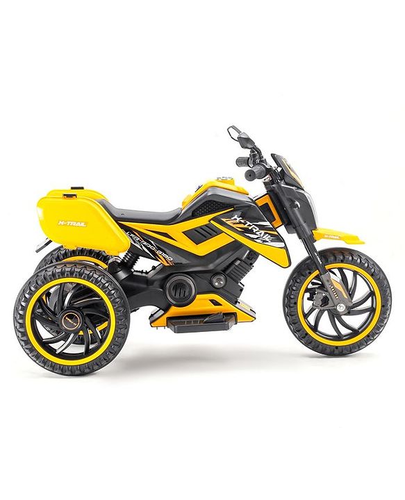 Babyhug KTM Three Wheel Battery Operated Ride On Bike - Yellow
