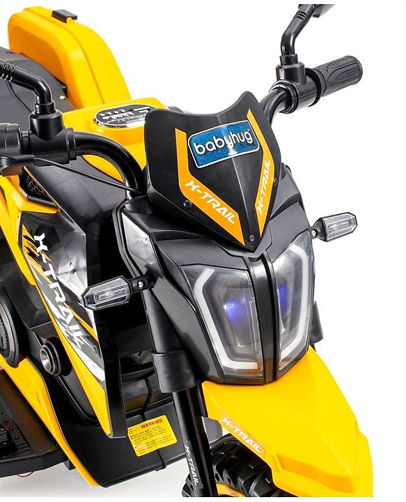 Babyhug KTM Three Wheel Battery Operated Ride On Bike - Yellow