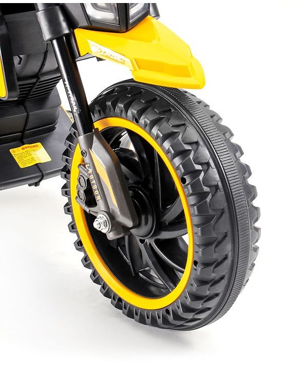 Babyhug KTM Three Wheel Battery Operated Ride On Bike - Yellow