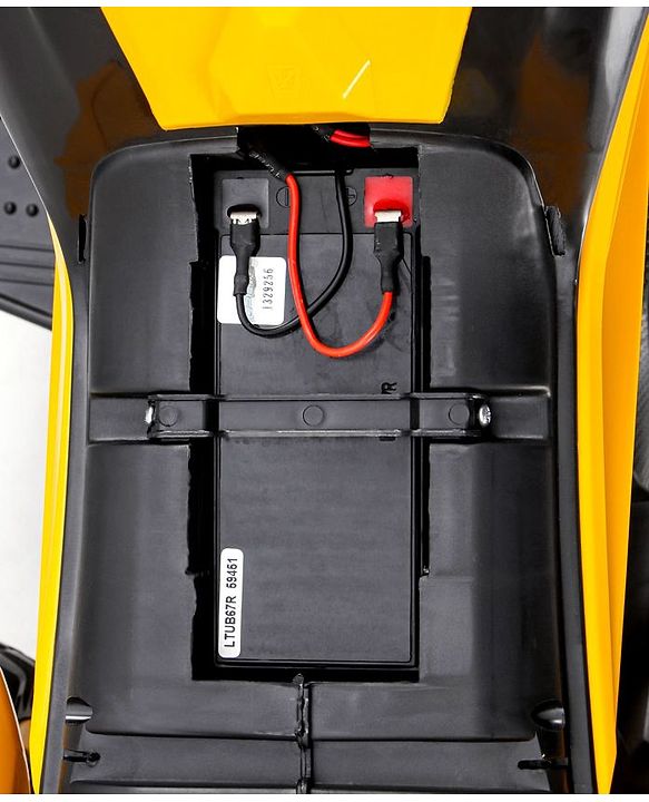 Babyhug KTM Three Wheel Battery Operated Ride On Bike - Yellow
