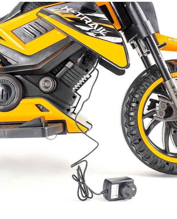 Babyhug KTM Three Wheel Battery Operated Ride On Bike - Yellow