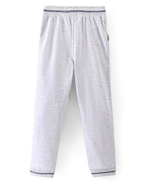 Pine Kids Full Length Biowashed Joggers Yale University Print - Light Grey