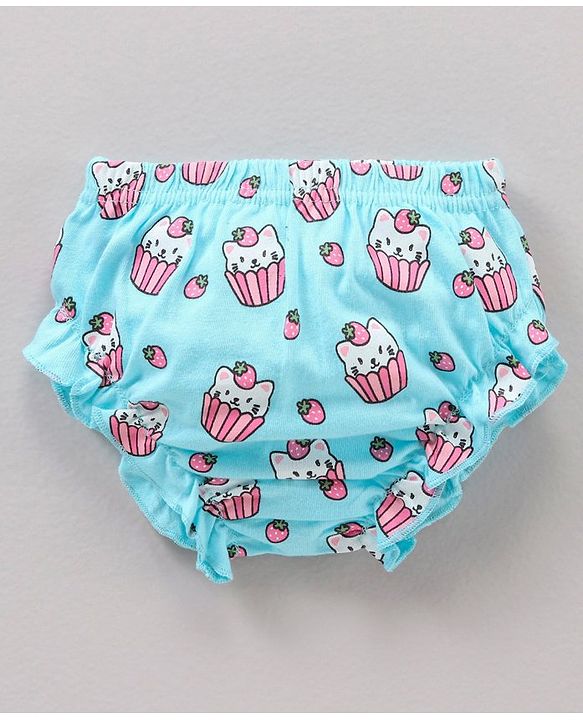 Babyhug 100% Cotton Antibacterial Bloomers Multiprint Pack Of 3 - Multicolor