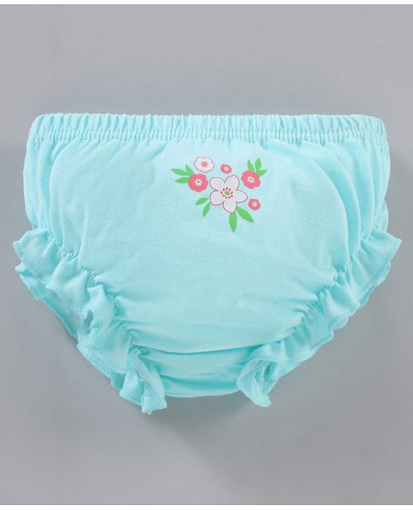 Babyhug 100% Cotton Antibacterial Bloomers Multiprint Pack Of 3 - Multicolor