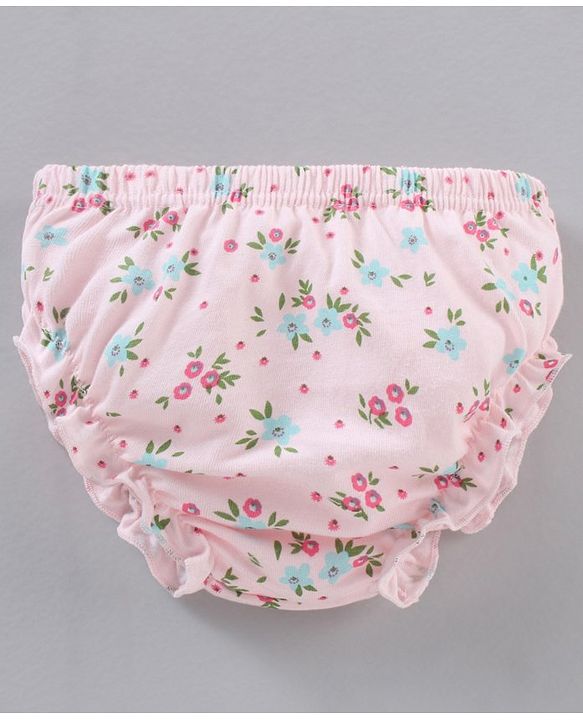 Babyhug 100% Cotton Antibacterial Bloomers Multiprint Pack Of 3 - Multicolor