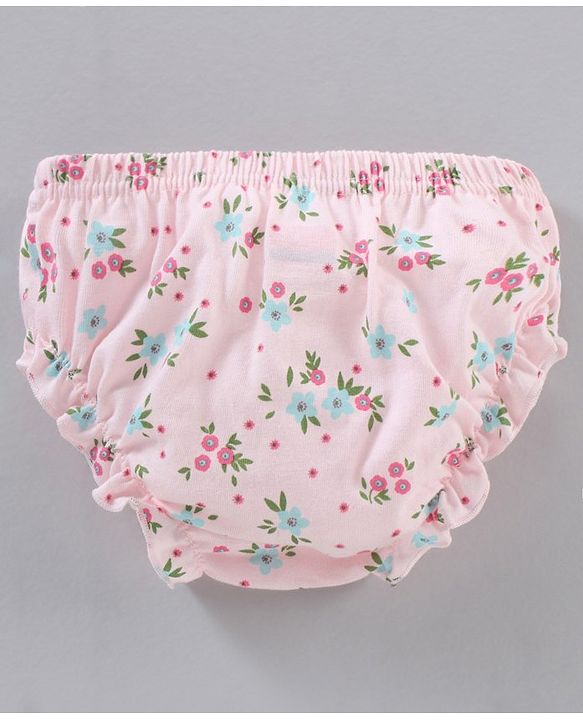 Babyhug 100% Cotton Antibacterial Bloomers Multiprint Pack Of 3 - Multicolor