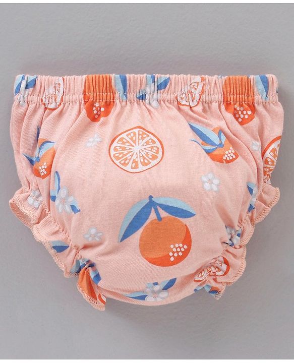Babyhug 100% Cotton Dots & Cat Printed Bloomers Pack Of 3 - Multicolout