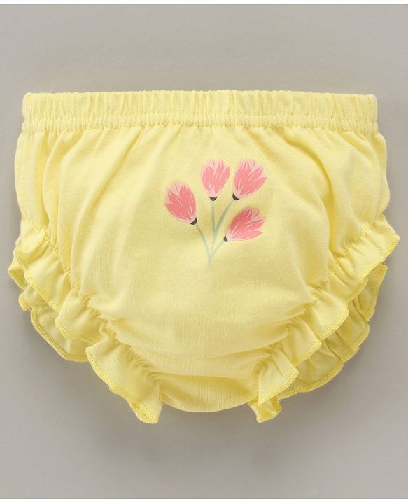 Babyhug 100% Cotton Antibacterial Bloomers Floral & Dot Print Pack of 3 - Multicolor