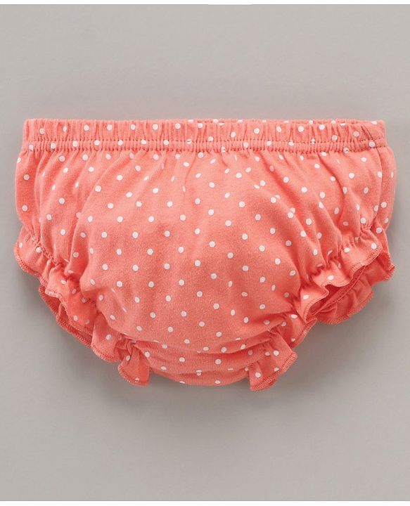 Babyhug 100% Cotton Antibacterial Bloomers Floral & Dot Print Pack of 3 - Multicolor