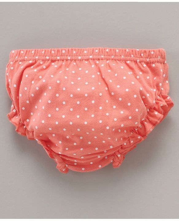 Babyhug 100% Cotton Antibacterial Bloomers Floral & Dot Print Pack of 3 - Multicolor