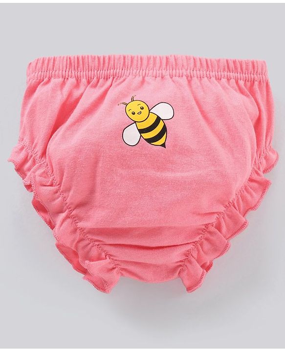 Babyhug 100% Cotton Antibacterial Bloomers Pack of 5 - Multicolour