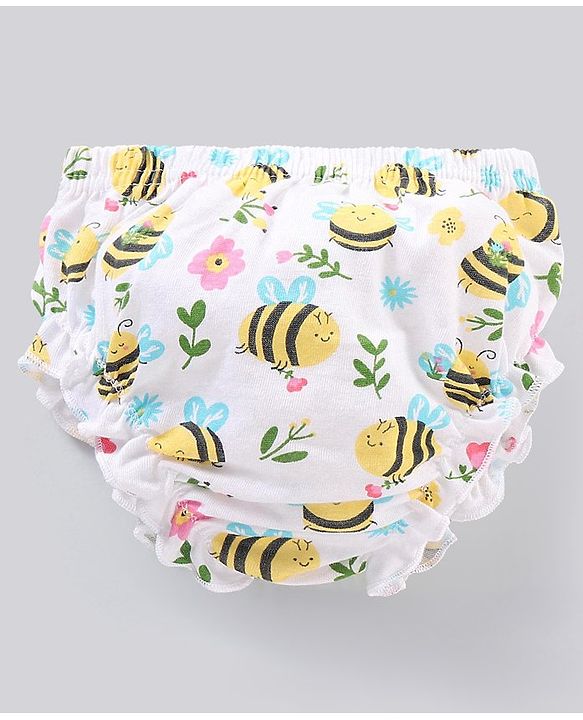 Babyhug 100% Cotton Antibacterial Bloomers Pack of 5 - Multicolour