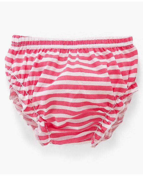 Babyhug 100% Cotton Antibacterial Bloomers Star Print & Striped Pack of 3 - Multicolor