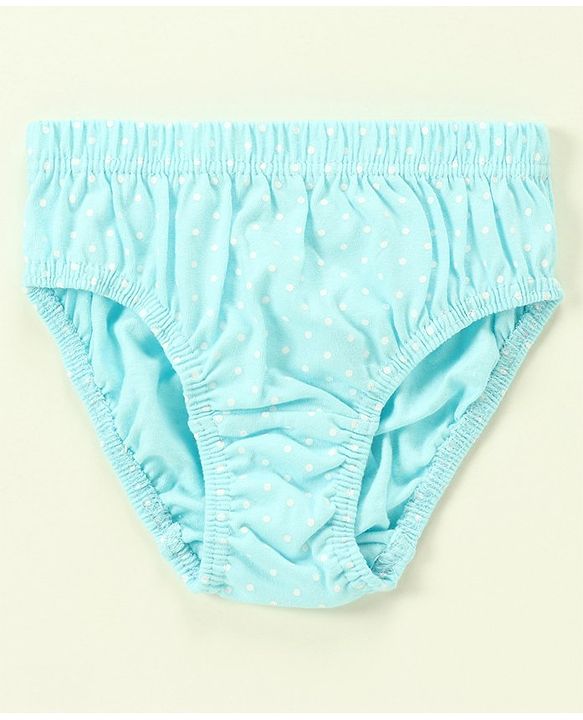 Babyhug 100% Cotton Antibacterial Stripes & Butterfly Print Panties Pack Of 3 - Multicolor