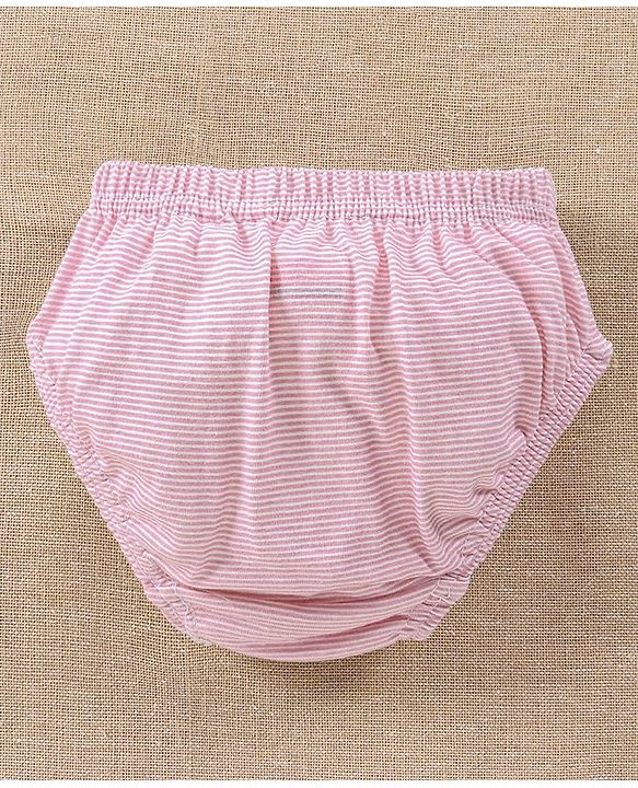 Babyhug 100% Cotton Antibacterial Panties Pack of 3 - Multicolour