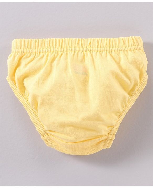 Babyhug Cotton Knit Antibacterial Panties Heart Print Pack of 3 - Multicolour