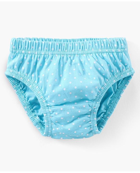 Babyhug Cotton Knit Antibacterial Panties Heart Print Pack of 3 - Multicolour