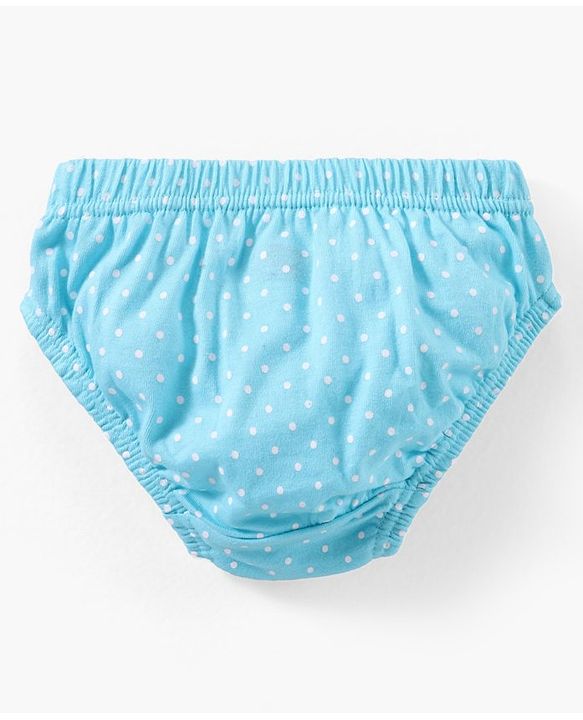 Babyhug Cotton Knit Antibacterial Panties Heart Print Pack of 3 - Multicolour