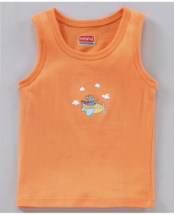 Babyhug 100% Cotton Antibacterial Sleeveless Sando Stripes Printed Pack of 5 - Multicolour