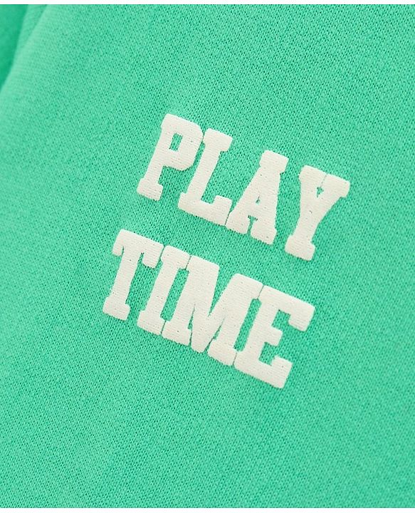 Babyhug Full Sleeves Cotton Knit Sweatshirt With Teddy Bear Applique - Green
