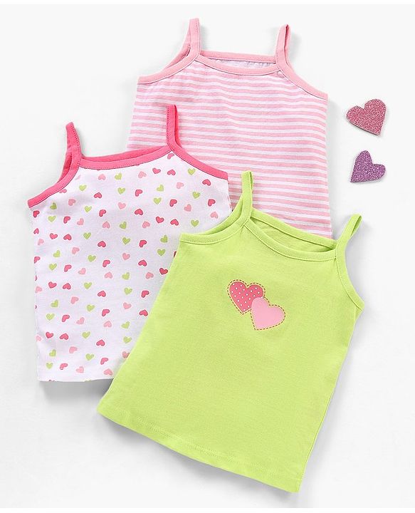 Babyhug 100% Cotton Antibacterial Slips Pack of 3 - Multicolour