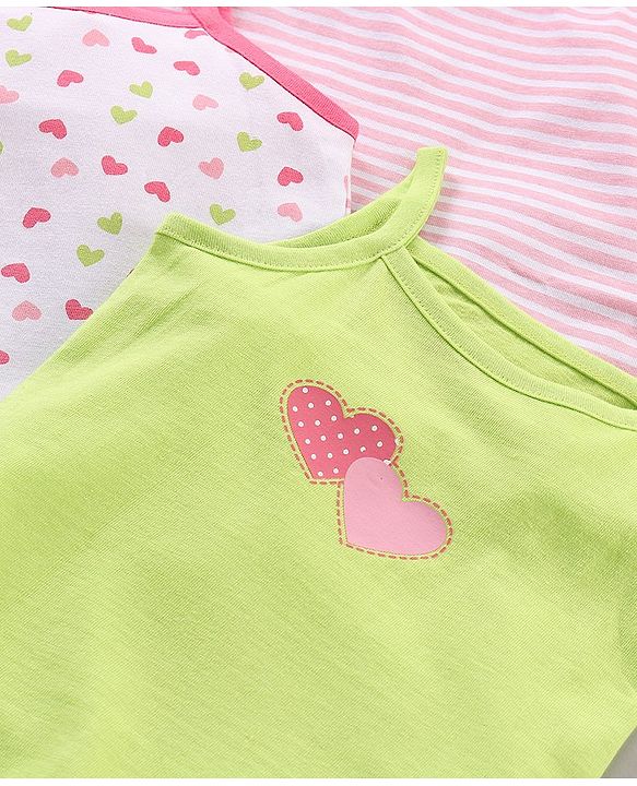 Babyhug 100% Cotton Antibacterial Slips Pack of 3 - Multicolour
