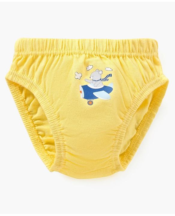 Babyhug Antibacterial Cotton Briefs Printed Pack of 5- Multicolor