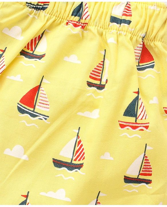 Babyhug Cotton Woven Star Printed & Checks Boxers Pack Of 3 - Multicolour