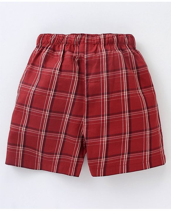 Babyhug Cotton Woven Boxers Printed Pack of 3- Multicolor