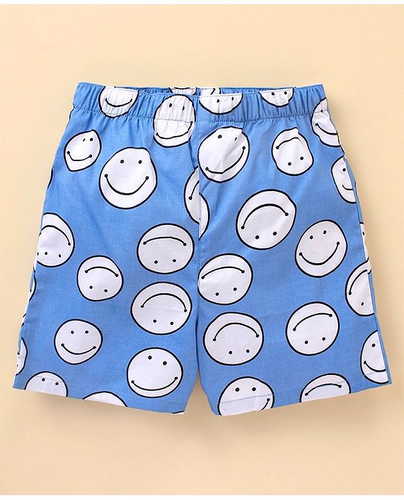 Babyhug Cotton Woven Star Printed Boxers Pack Of 3 - Multicolour