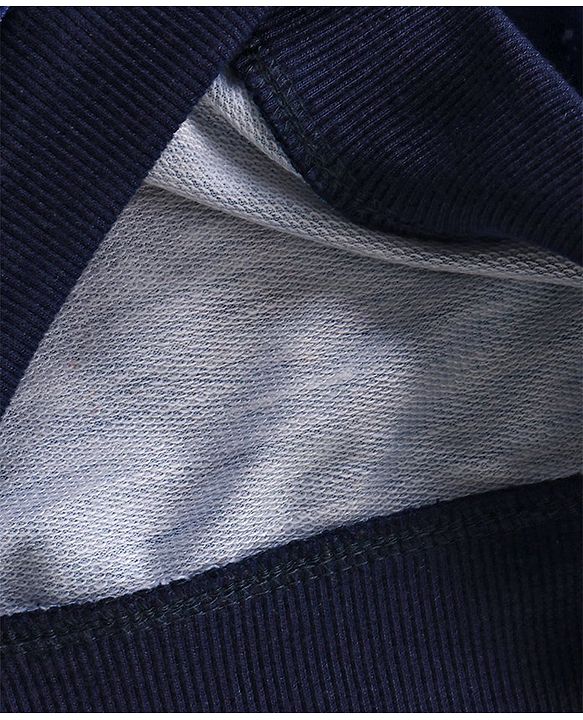 Babyhug Knit Full Sleeves Sweatshirt Navy (Print May Vary)